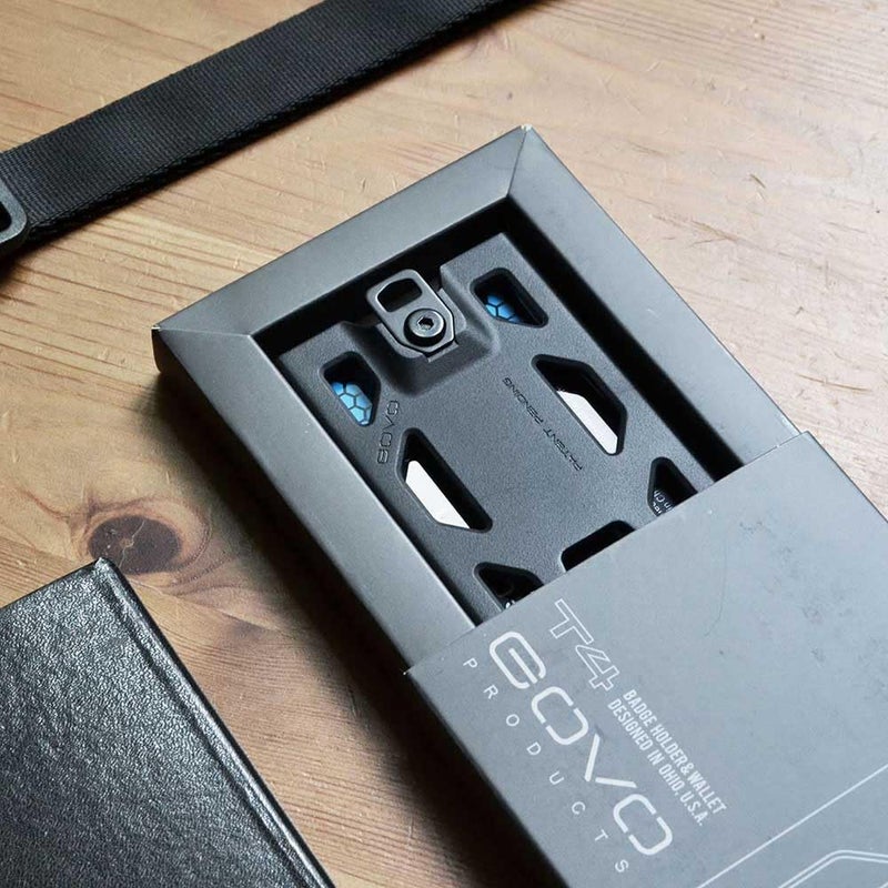 GOVO T4 Badge Holder No-Clip Version - Durable Polycarbonate ID Card Holder Holds 1 to 4 Cards (Black) - Image 5